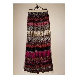Forbidden Boho style Maxi Skirt, size XL